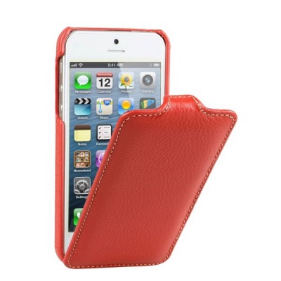 Чохол для iPhone 5 VettiCraft Slim Flip Red