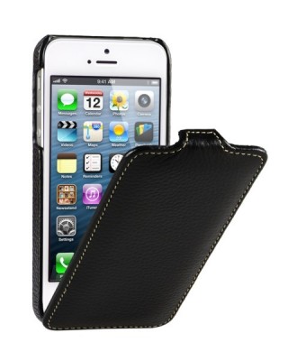 Чохол для iPhone 5 VettiCraft Slim Flip Black