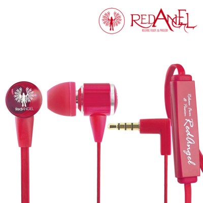 Гарнітура Red Angel In-ear Headphones Heavy Bass Red