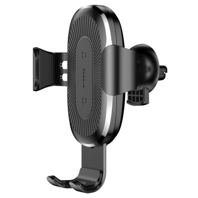 Холдер Baseus Wireless Fast Charger Gravity Car Mount (WXYL-01) Black