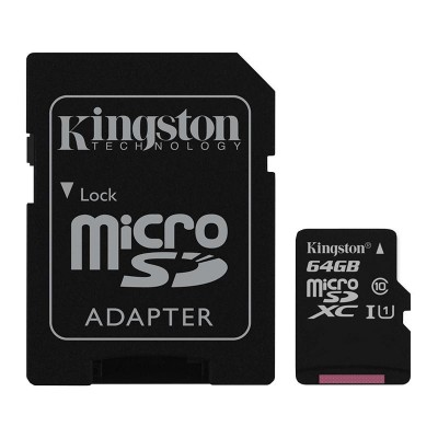 Карта пам'яті microSDXC 64Gb KIngston (UHS-1) + Adapter SD