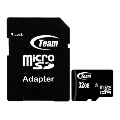 Карта памяти microSDHC 32Gb Team (Class 10) + Adapter SD