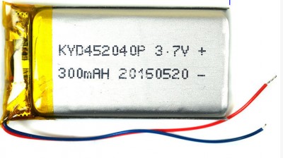 Аккумулятор для MP3 плеера 300 mah 40x20x40 мм