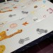 Дитячий ігровий килимок двосторонній 2м*1.8м (Дорога машинка - Цифри тварини)