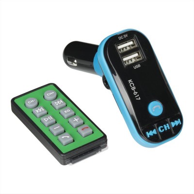 FM Modulator Optima FM-03 (Bluetooth, MicroSD, 2USB, Aux in, Call Answer)