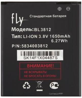 Аккумулятор Fly BL3812 1650 mAh IQ4416 Оригинал