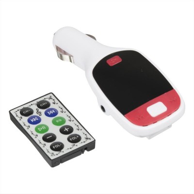 FM Modulator Optima FM-02 (Bluetooth, MicroSD, USB, Aux in) White