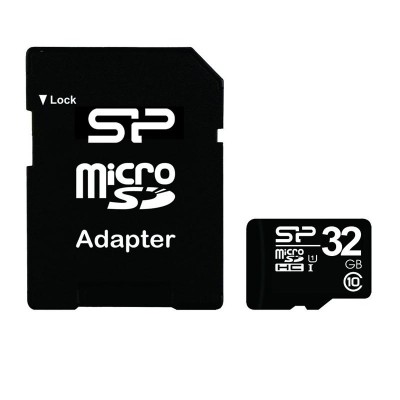 Карта памяти microSDHC 32Gb SiliconPower (Class 10) + Adapter SD