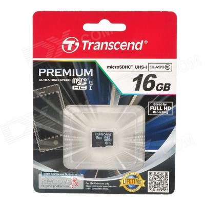 Карта пам'яті Transcend microSDHC 16GB Class 10 UHS-I Premium (no adapter)