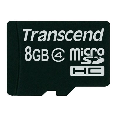 Карта памяти microSDHC 8Gb Transcend (Class 4)