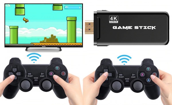 Игровая приставка с беспроводными джойстиками Game Stick 4K (Data Frog Y3 max) 32GB