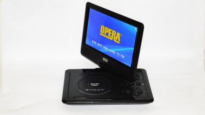 Портативный телевизор 9.8 Opera DVD FM USB Аккумулятор