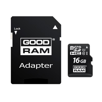 Карта памяти microSDHC 16Gb GoodRam (UHS-1) + Adapter SD
