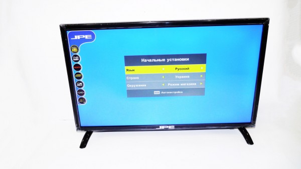 LCD LED Телевизор JPE 22 Full HD DVB - T2 12v/220v