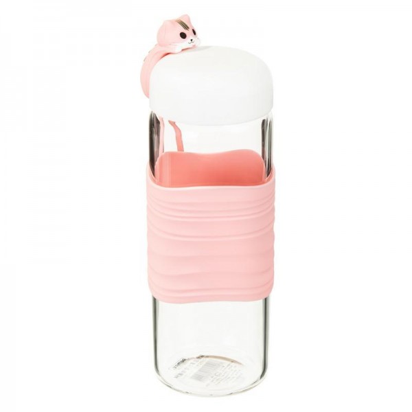 Remax (OR) RT-CUP-52 Cat&Fish Story Creative Bottle (260ml) Pink (Бутылка для воды)