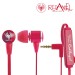 Гарнитура Red Angel In-ear Headphones Heavy Bass Red 